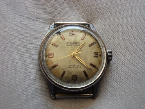 Moser ancre 17 rubis - p.,