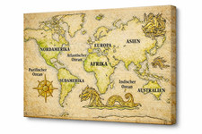Antike Weltkarte – Vintage