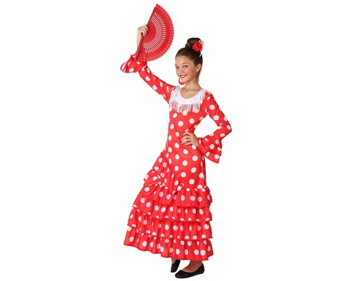 Costume flamenco woman red a - woman, 5