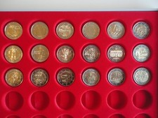 Zwei Euro Sammlung - 18 verschieden Motive + Setzkasten