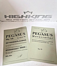 Pegasus Sky 50/125 Papiere Original als Muster für Sammler mit FA#