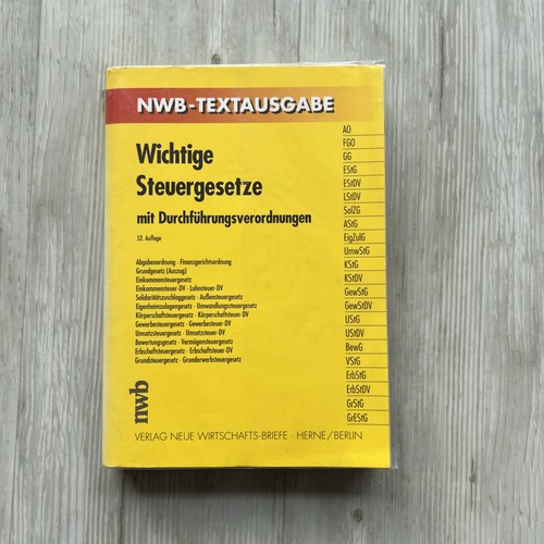 Wichtige steuergesetze - wichtige,