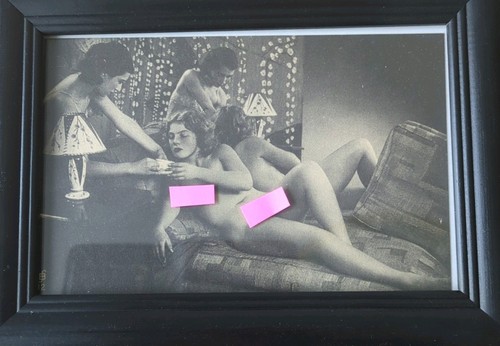 Alte postkarte akt - -,