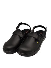 ELTEN Clog MICHEL schwarz ESD SB, Herren, Textil, Stahlkappe, leicht, schwarz,