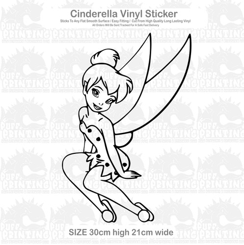 Tinkerbell wandaufkleber - tinkerbell,