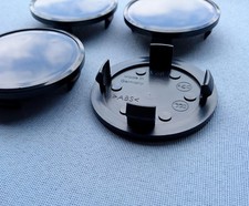 4x Nabenkappen Felgendeckel 66,0 mm  56,0 mm für Alufelgen schwarz V66 S