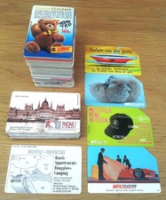 Telefonkarten über 110 Stück, darunter 14 aus Ungarn, 4 x Italien, 1 x Kroatien