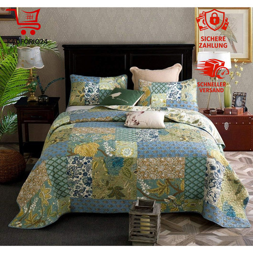 Tagesdecke patchwork baumwolle - tagesdecke,