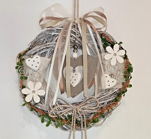Türkranz grau modern handmade
