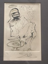 Salvador Dalí Original-Lithografie Duel with Camelias 1974. Signiert und Nummer