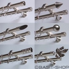 Edelstahl Look Gardinenstange