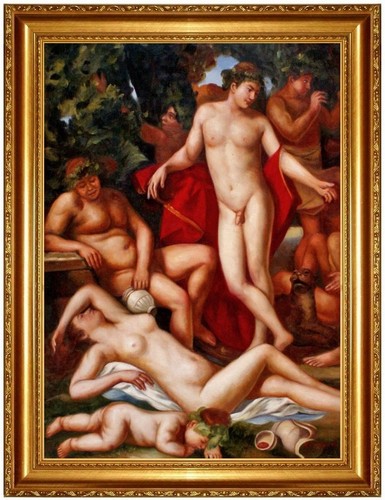 ölbild akt erotik - Ölbild, nude