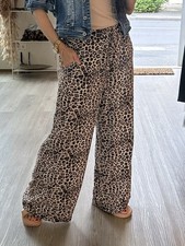 Italy Damen Hose Weites Bein