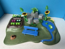 b12- Playmobil Garten  Landschaft Park Fluß Pflanzen Gemüse Tiere zu Haus Villa