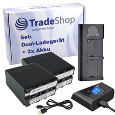 Set: Dual LCD Ladegerät + 2x