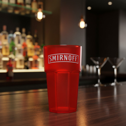 Smirnoff vodka becher rot - smirnoff,