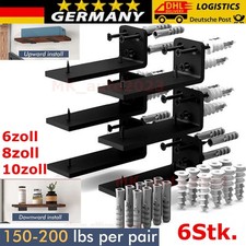 6Stk Regalwinkel L-Regalhalter