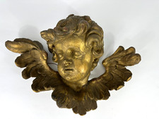 Antike Große Putte Holz