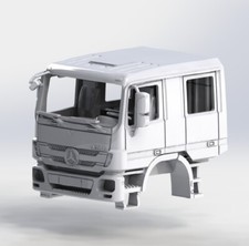 1/87 lkw Fahrerhaus MB ACTROS Doppelkabine Feuerwehr Inklusive Glas und Lichtern