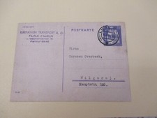 14.2.44 LUBLIN Postkarte zu : Steyr-Daimler-Puch A.G.  Ersatzteile