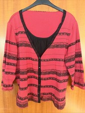 Shirt rot Glitzer Gr. 46