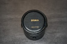 Sigma Objektivköcher 24 mm F/2.8, Kunstleder, Vintage „Made in Japan“  ~1970-80