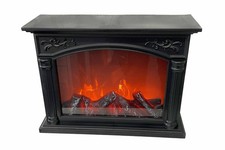 Deko Kamin Wandkamin Kaminfeuer Flammen Simulation 6/18h Timer 33x12x24cm Neu