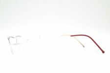 Vintage Flair FLA1314 Silber Violett halbrand Brille Brillengestell NOS