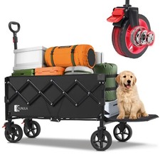 Bollerwagen Faltbar XXL Handwagen Faltwagen für Haustierein- und -ausstieg