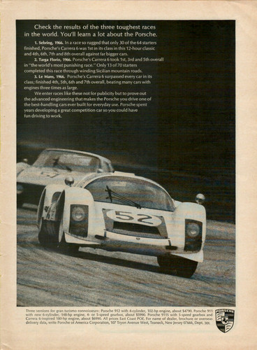 1967 porsche carrera - porsche, sebring