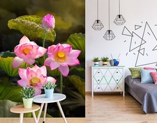 3D Rosa Lotus Q9748 Tapete