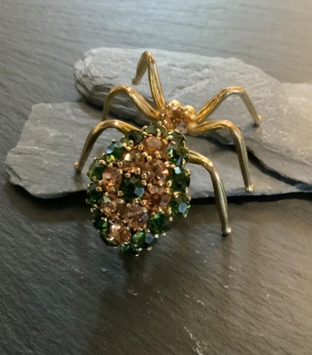 Vintage spinnen brosche - vintage,