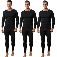 Herren Lang Unterhose Unterhemd Winter Sport Arbeit Freizeit Thermounterhose Set