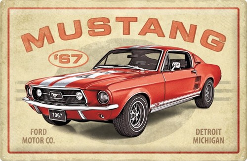 Ford mustang 1967 red - ford,
