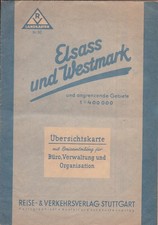 Alte Landkarte ELSASS und