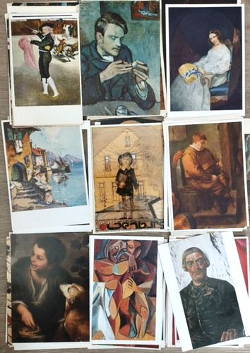 100 lot kunst sammlung - ak,