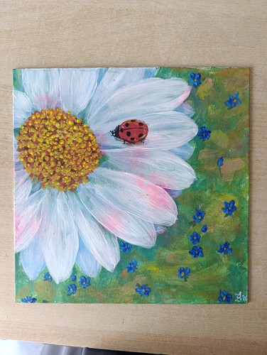 Gouache leinwand karton 25x25 - karton,