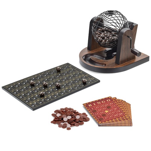 Bingo spiel aus holz lotto - bingo,