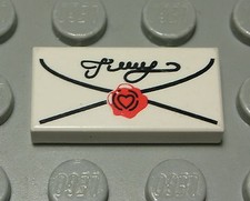 LEGO Tile - Tile 1x2 White