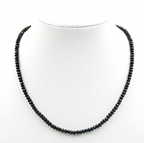 Schwarz spinell halskette - spinell,