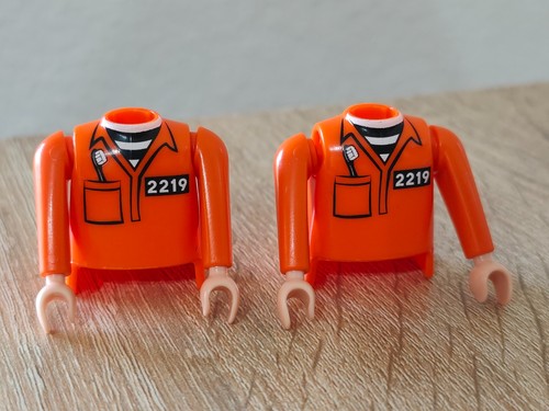 Playmobil orange arme - x2,