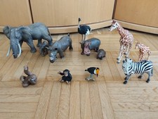 12 Schleich Tiere Afrikas Wildtiere Konvolut: Elefant, Giraffe, Nilpferd,....