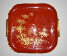 Hutschenreuther selb Bavaria Germany Kuchenplatte 4eckig 29,5 cm mit Goldrand