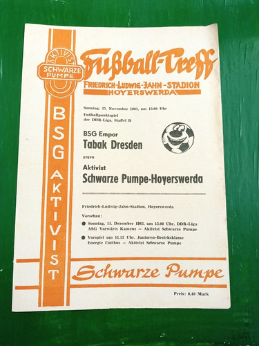 Programmheft schwarze pumpe - schwarze,