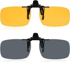 Polarisierte Sonnenbrille Clip, 1/2 Stück Brillen Sonnenbrillen Aufsatz Clip Her