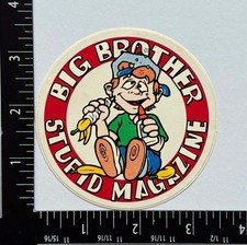 Big Brother Magazin 1990er Original Vintage NOS Skateboard Sticker Aufkleber