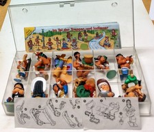 Ü-Eier - kpl. Serie Im Tal der Trapper und Indianer mit 10 Beipackzetteln