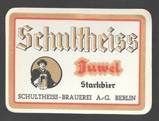 Bieretikett Schultheiß