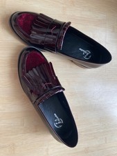 Rot Damen Halbschuhe Loafer
