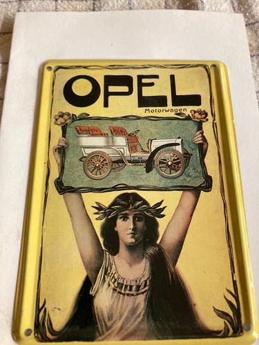 Opel blechschild retro - opel,
